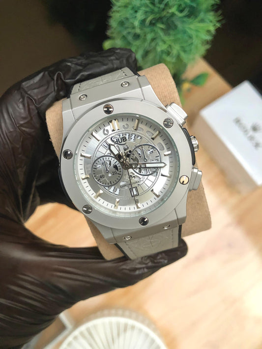 Hublot Silver Chronograph Watch