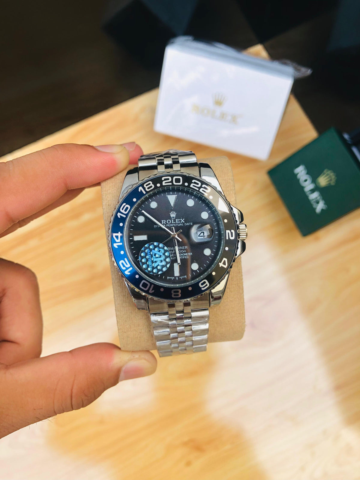 Rolex GMT-Master II Automatic Watch with Jubilee Bracelet