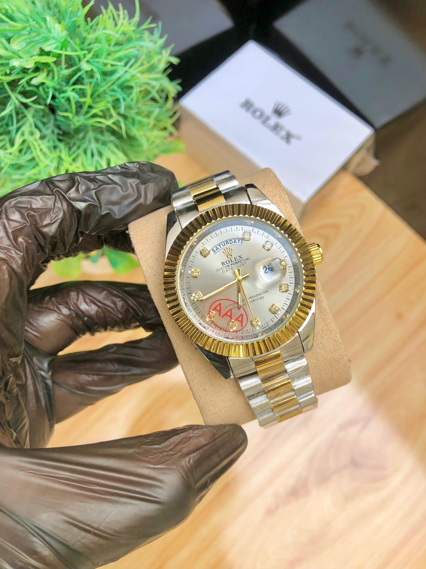 ROLEX Premium Stainless Steel Luxury Watch – Date Dial