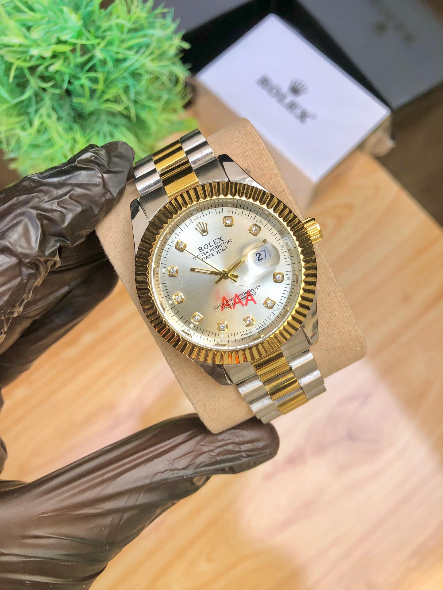 ROLEX Premium Stainless Steel Luxury Watch – Date Dial