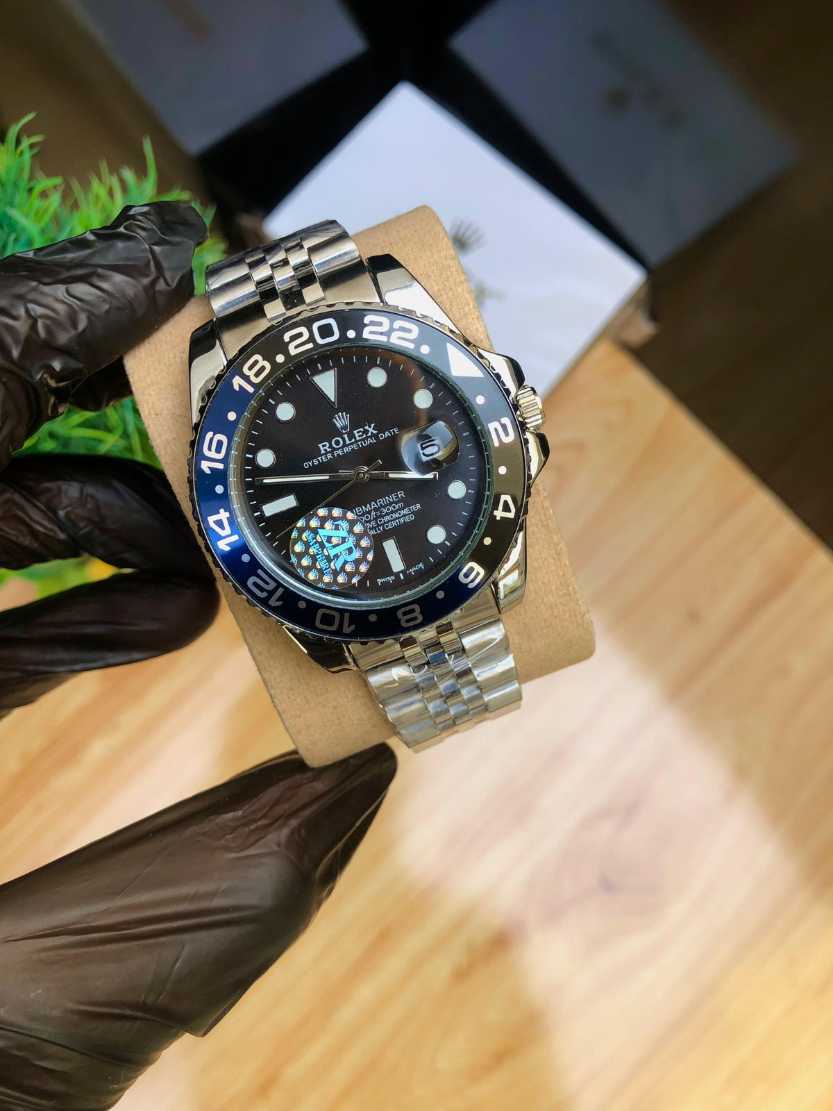 Rolex GMT-Master II Automatic Watch with Jubilee Bracelet
